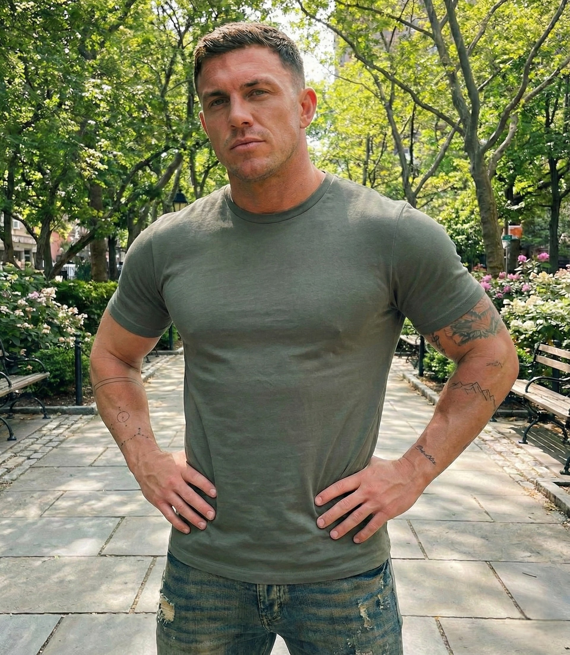 SuperFit Tee - Olive Green